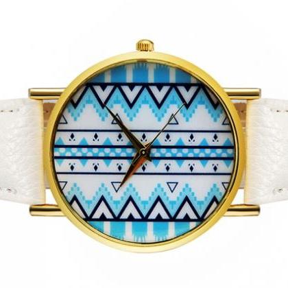 Aztec Watch (white)