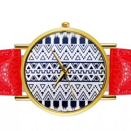 Mo5964 Women Stylish Analog Wrist Watch (red)
