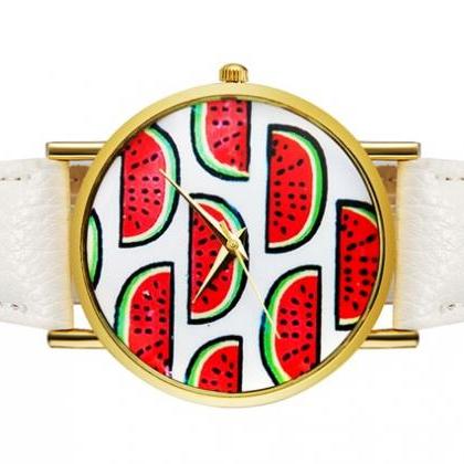 Watermelon Watch (white)