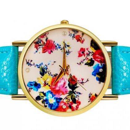 Floral Watch (blue)