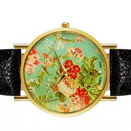 Floral Watch (black)