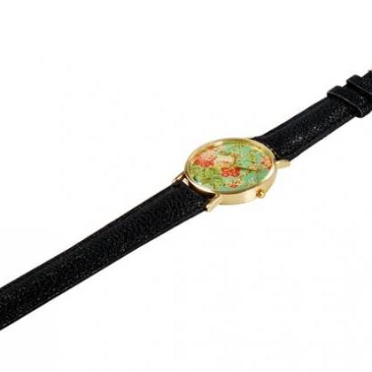 Floral Watch (black)