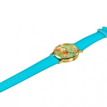 Floral Watch (blue)