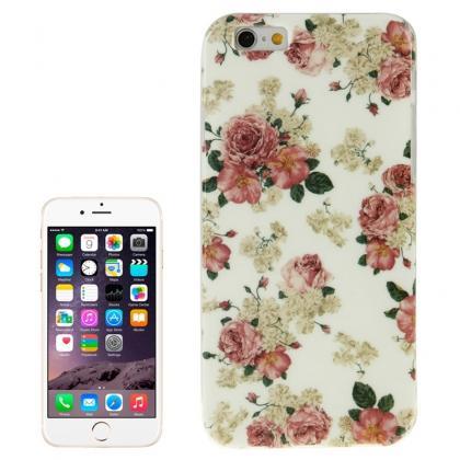 Flowers Pattern Tpu Case For Iphone 6 Plus..