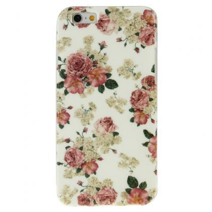 Flowers Pattern Tpu Case For Iphone 6 Plus..