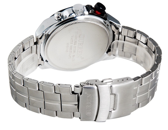 Curren 8148 Men Stainless Steel Analog Watch With Date Display