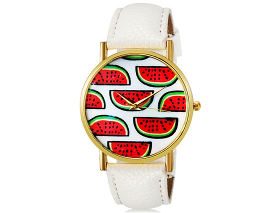 Watermelon Watch (white)