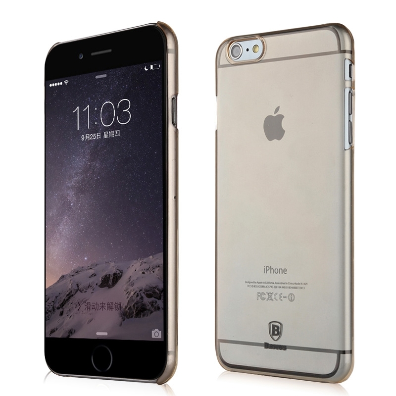Baseus Ultra-thin Transparent Hard Sky Case For Iphone 6 Plus & 6s Plus(gold)